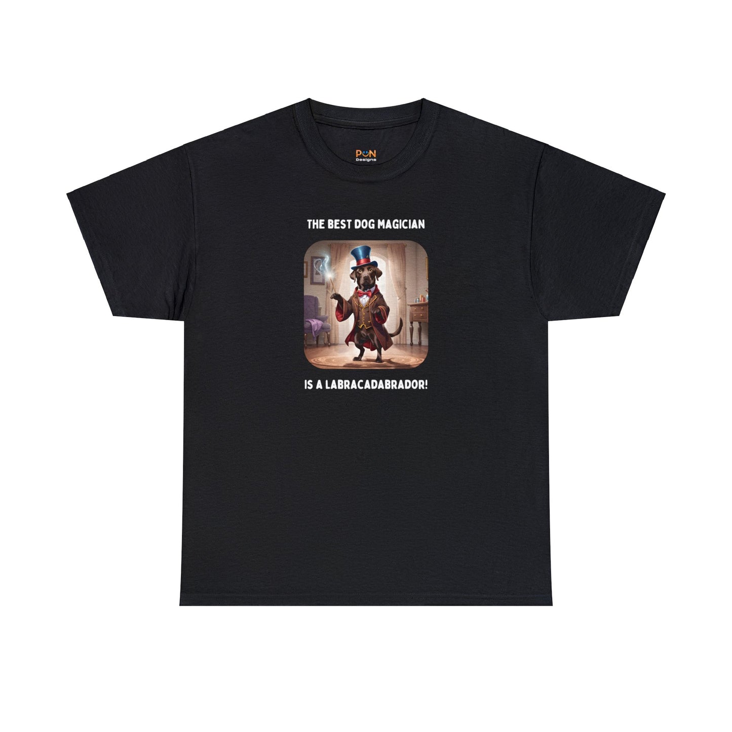 The Best Dog Magician is a Labracadabrador - Unisex Heavy Cotton Tee