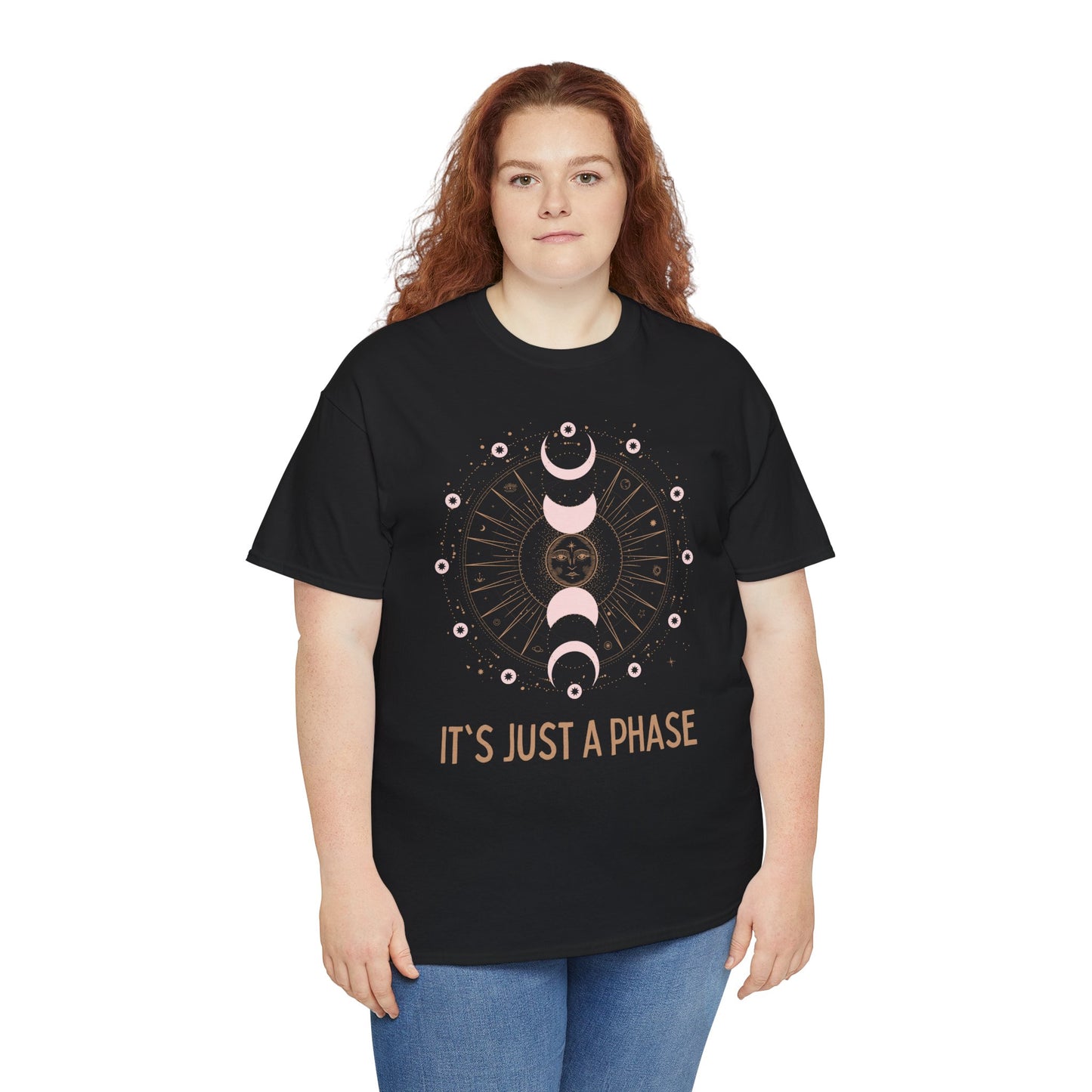 Unisex Heavy Cotton Tee - It's Just a Phase 9