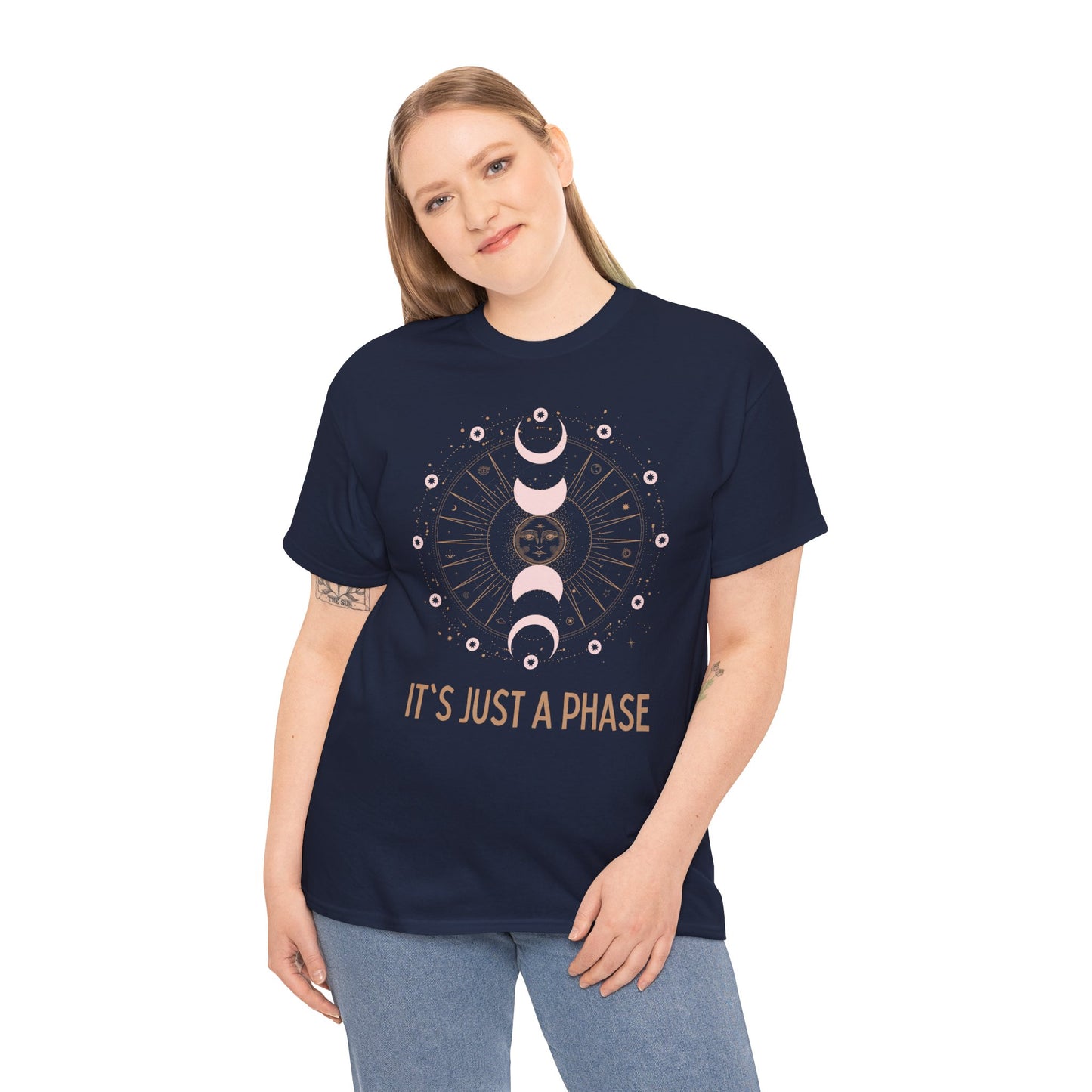 Unisex Heavy Cotton Tee - It's Just a Phase 9