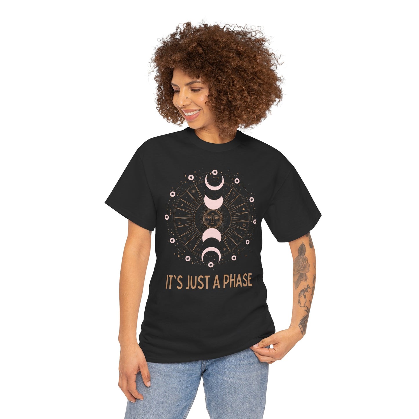 Unisex Heavy Cotton Tee - It's Just a Phase 9
