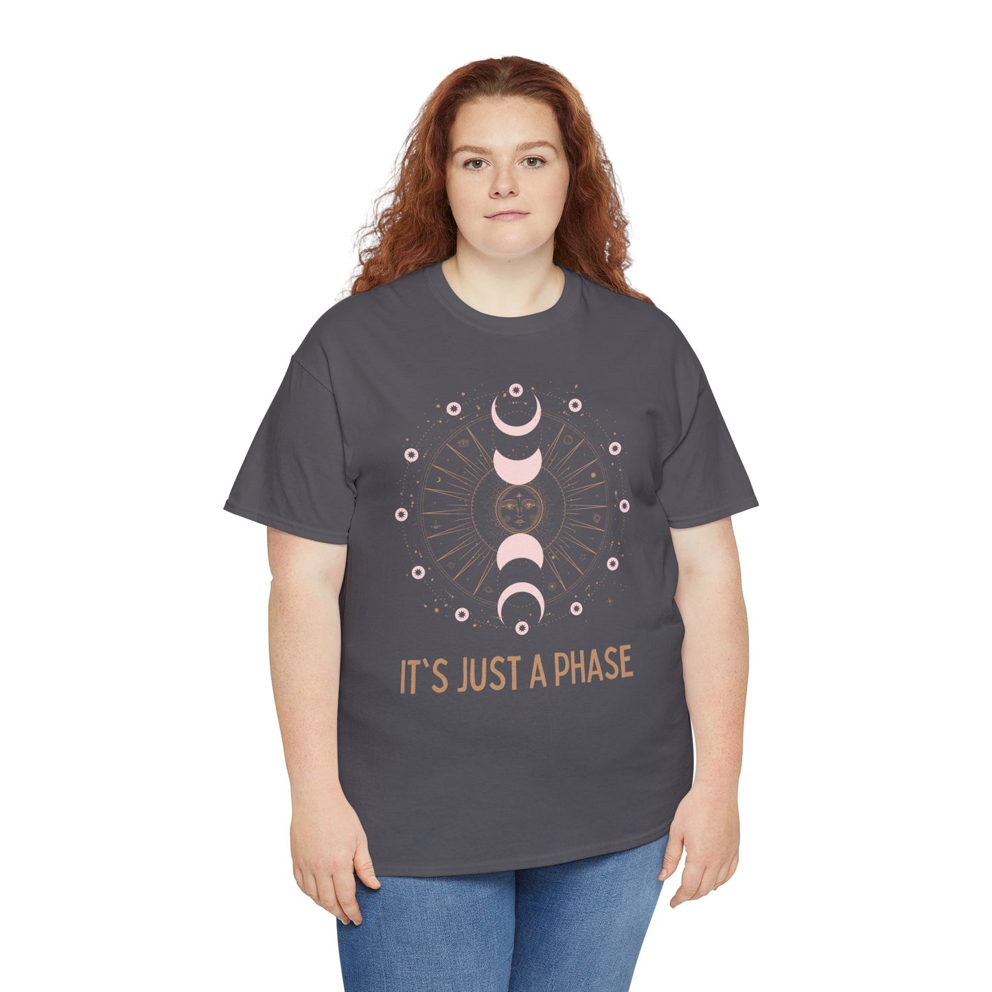 Unisex Heavy Cotton Tee - It's Just a Phase 9