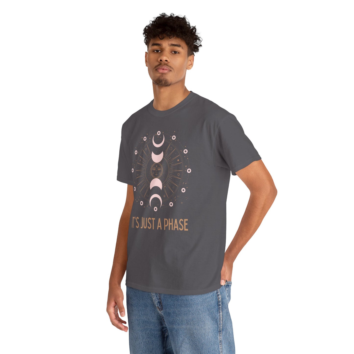 Unisex Heavy Cotton Tee - It's Just a Phase 9