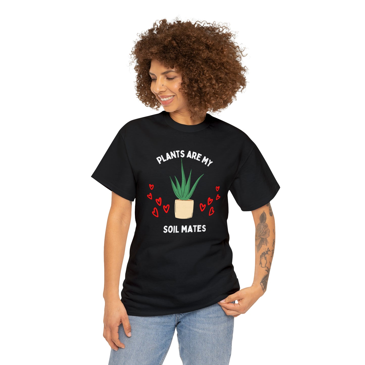 Plants are My Soil Mates - Unisex Heavy Cotton Tee