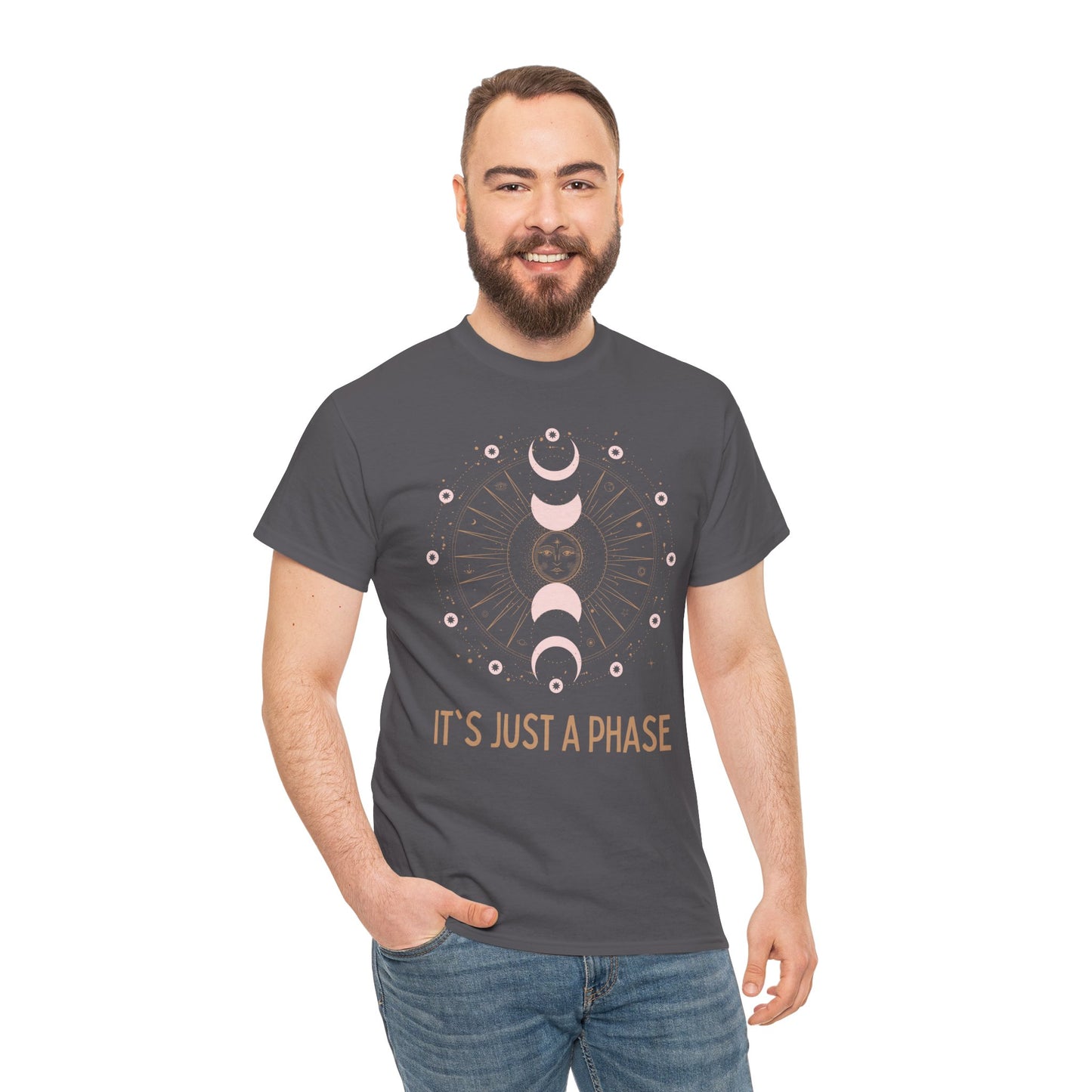 Unisex Heavy Cotton Tee - It's Just a Phase 9