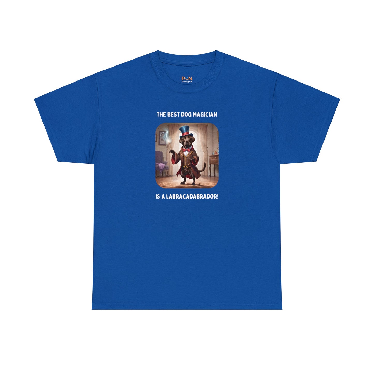 The Best Dog Magician is a Labracadabrador - Unisex Heavy Cotton Tee