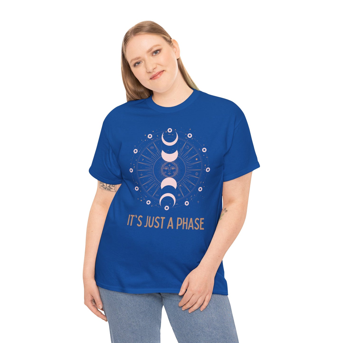 Unisex Heavy Cotton Tee - It's Just a Phase 9