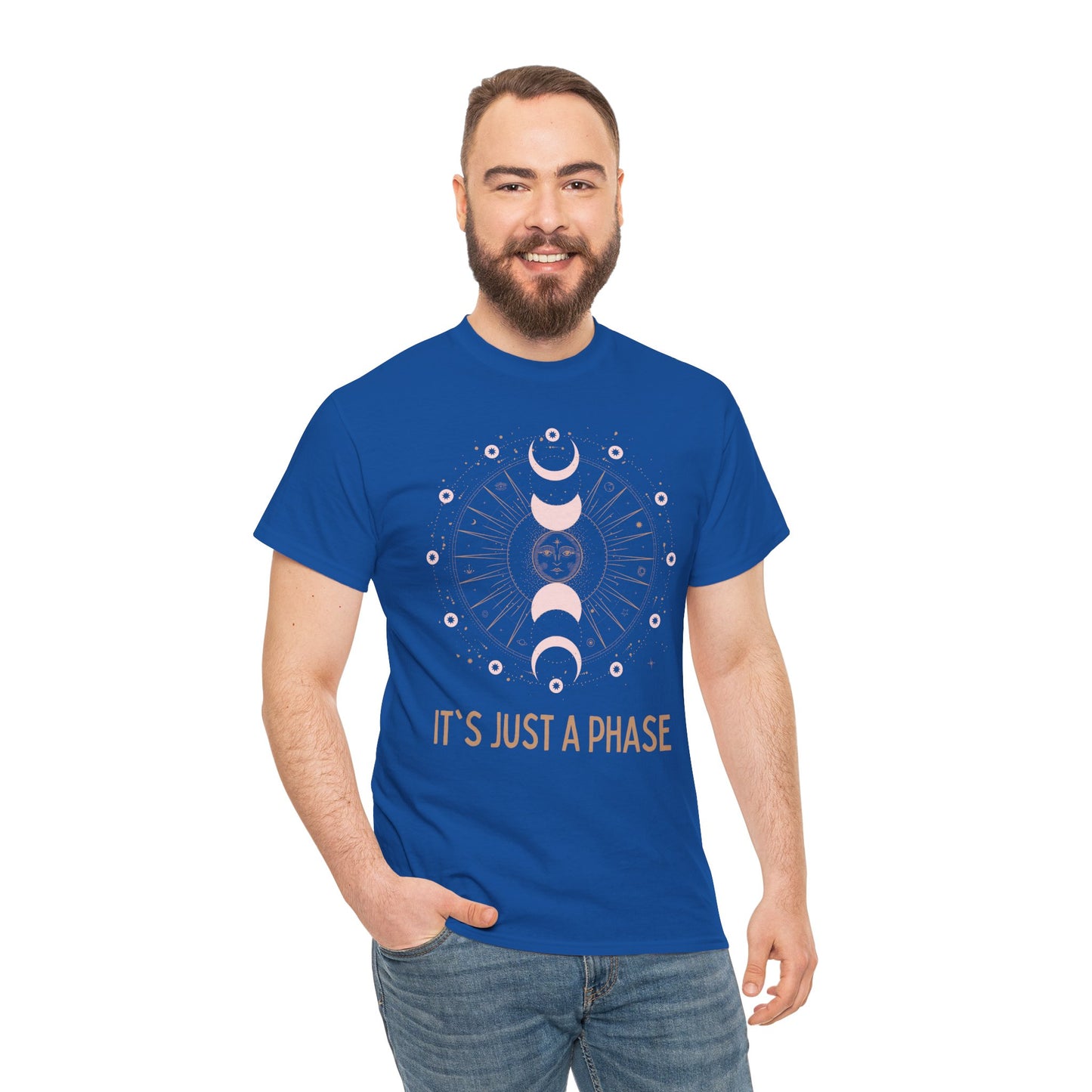 Unisex Heavy Cotton Tee - It's Just a Phase 9