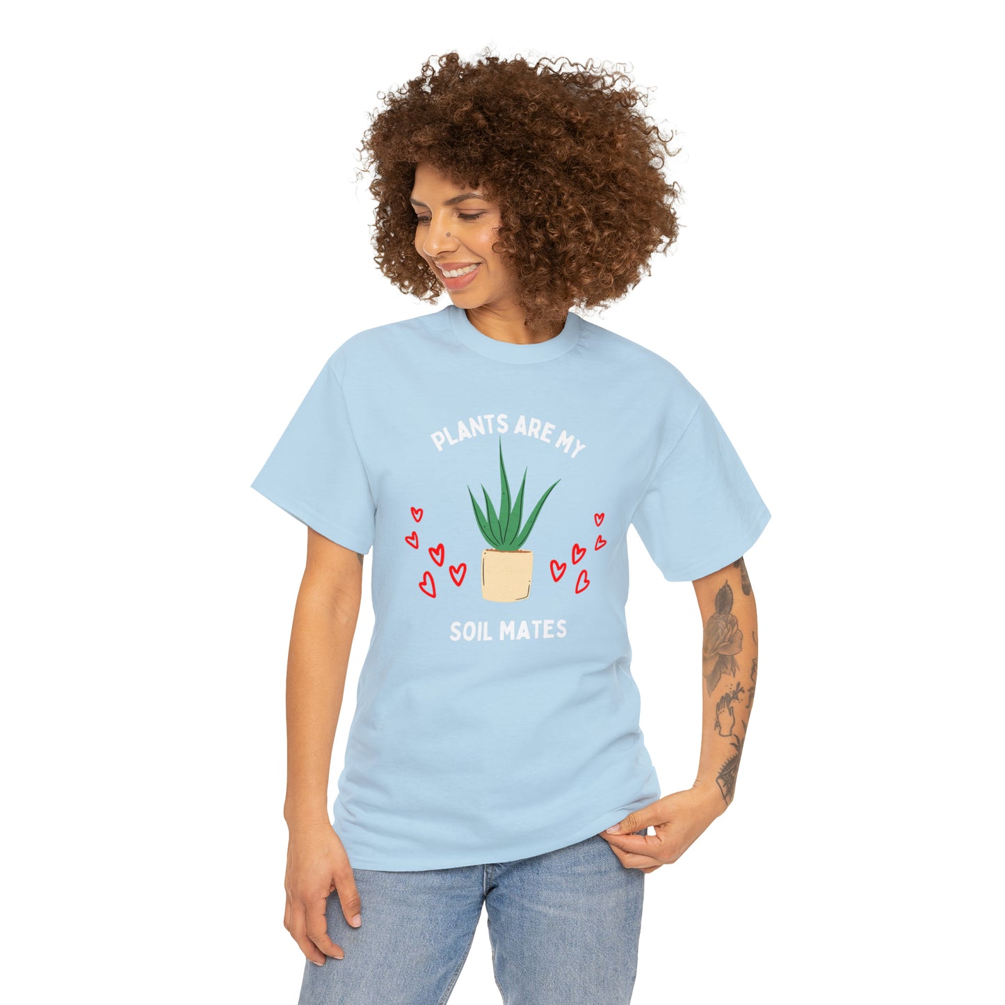 Plants are My Soil Mates - Unisex Heavy Cotton Tee