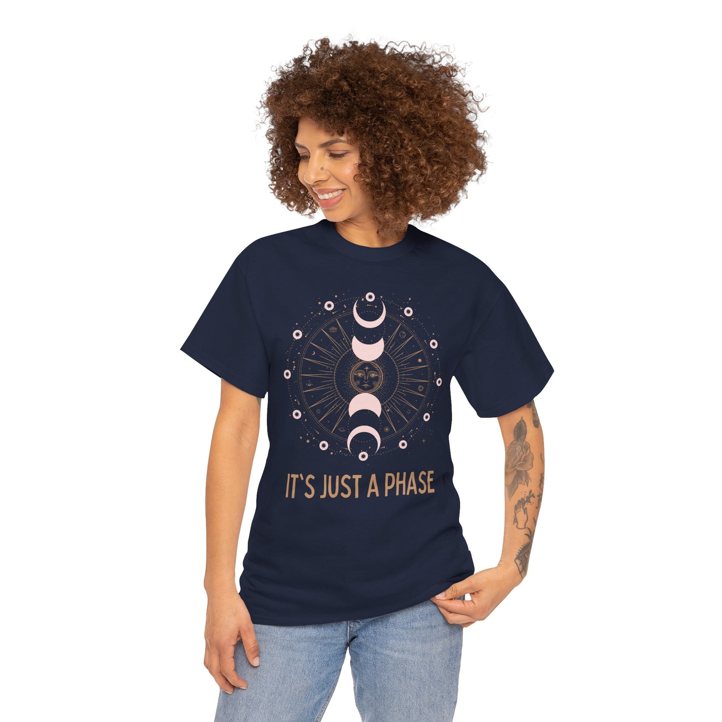Unisex Heavy Cotton Tee - It's Just a Phase 9