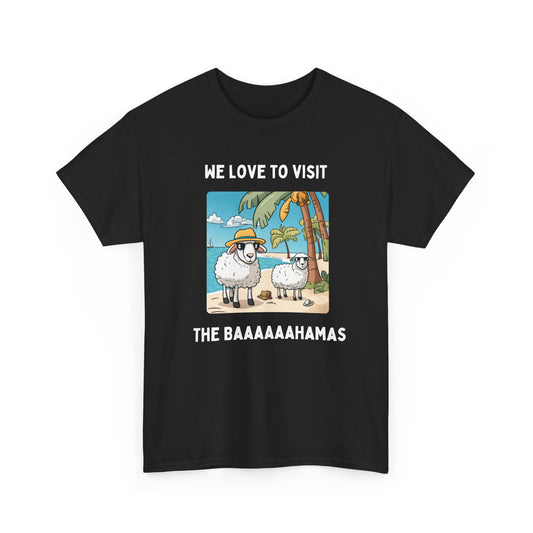 We Love to Visit the Baahamas - Unisex Heavy Cotton Tee