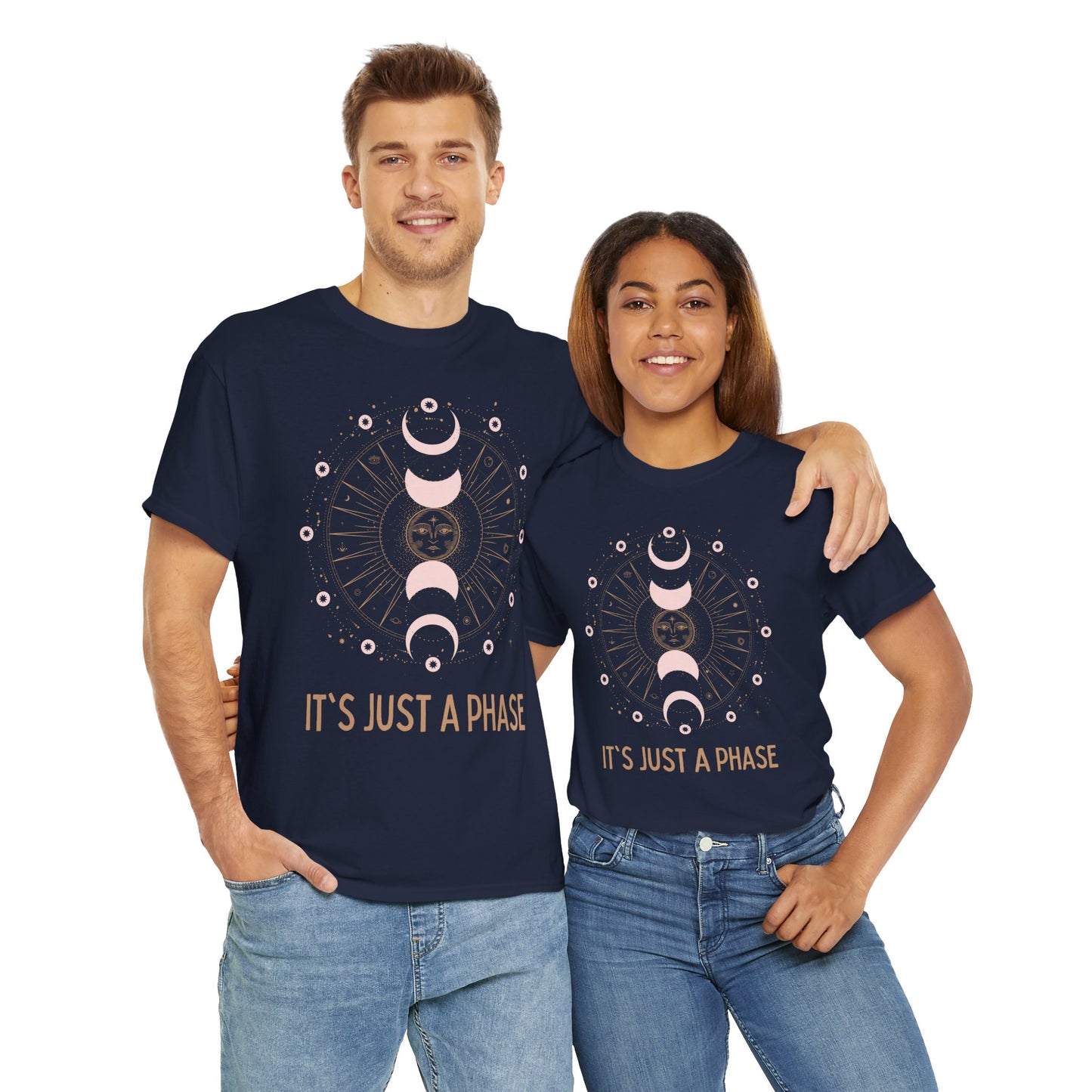 Unisex Heavy Cotton Tee - It's Just a Phase 9