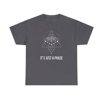 It's Just a Phase - Lunar Moth - Unisex Heavy Cotton Tee