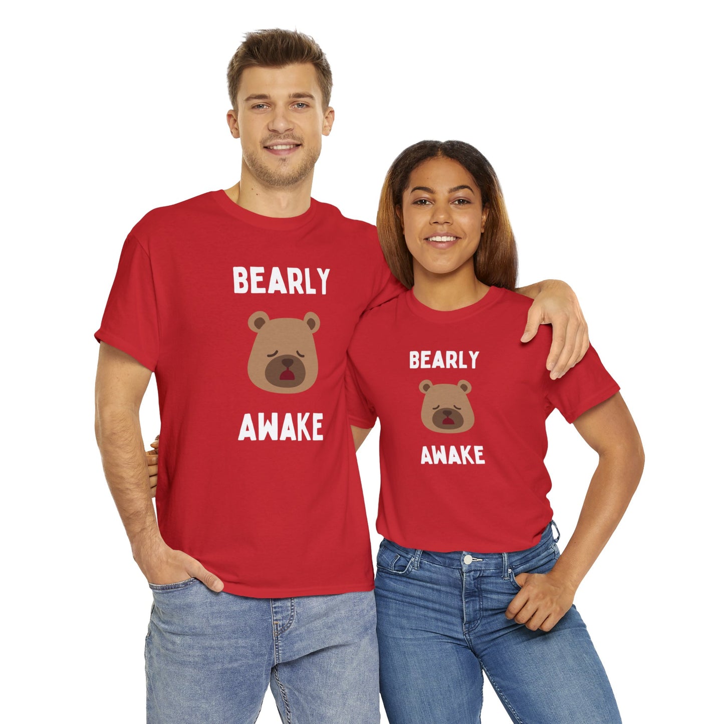 Bearly Awake - Unisex Heavy Cotton Tee