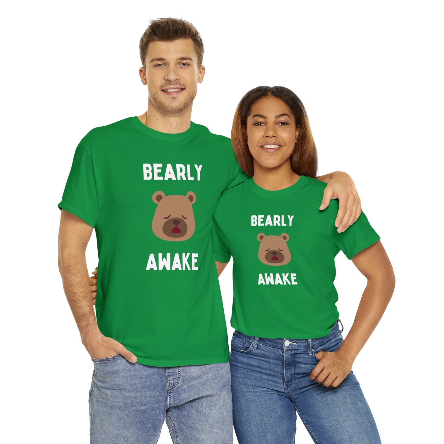 Bearly Awake - Unisex Heavy Cotton Tee