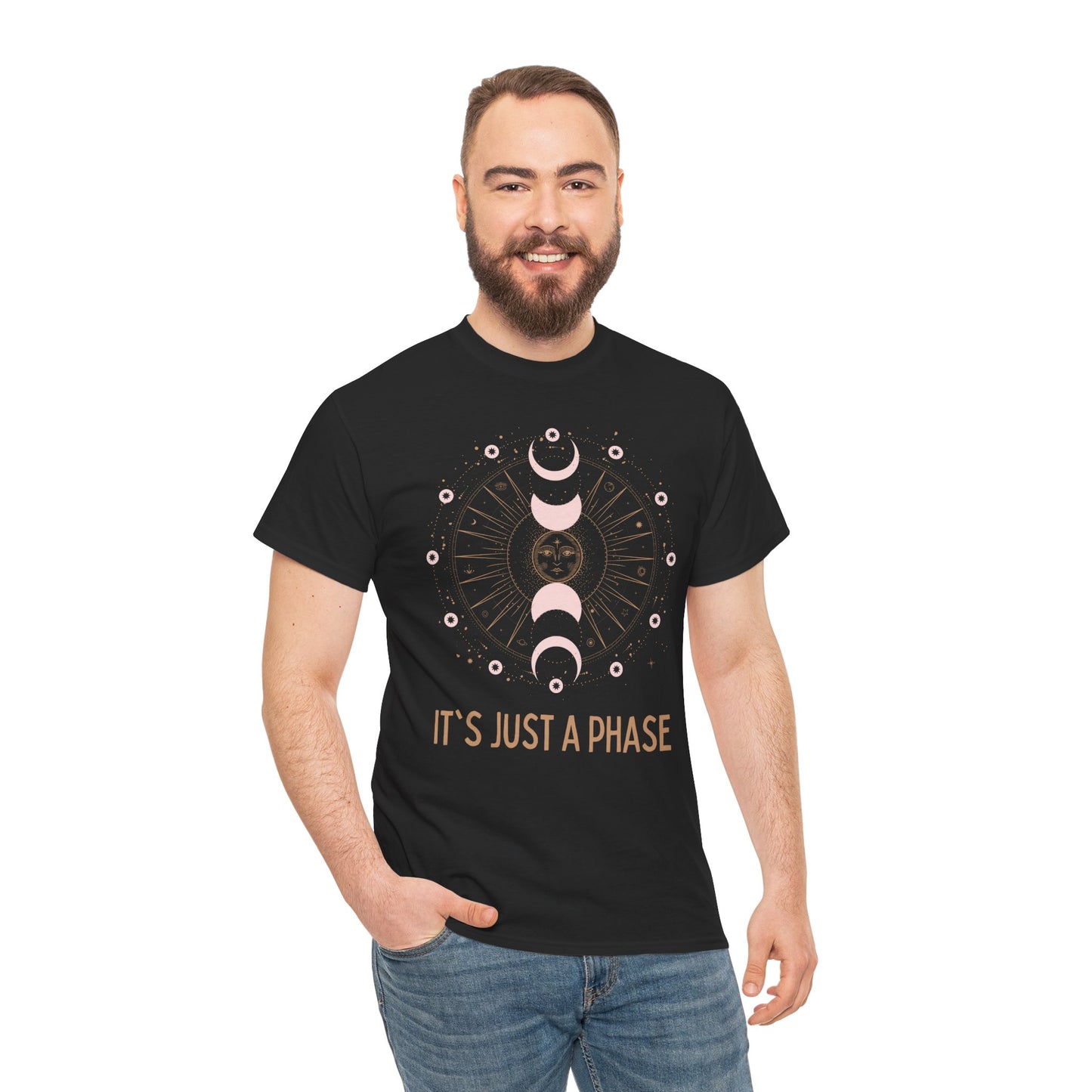 Unisex Heavy Cotton Tee - It's Just a Phase 9