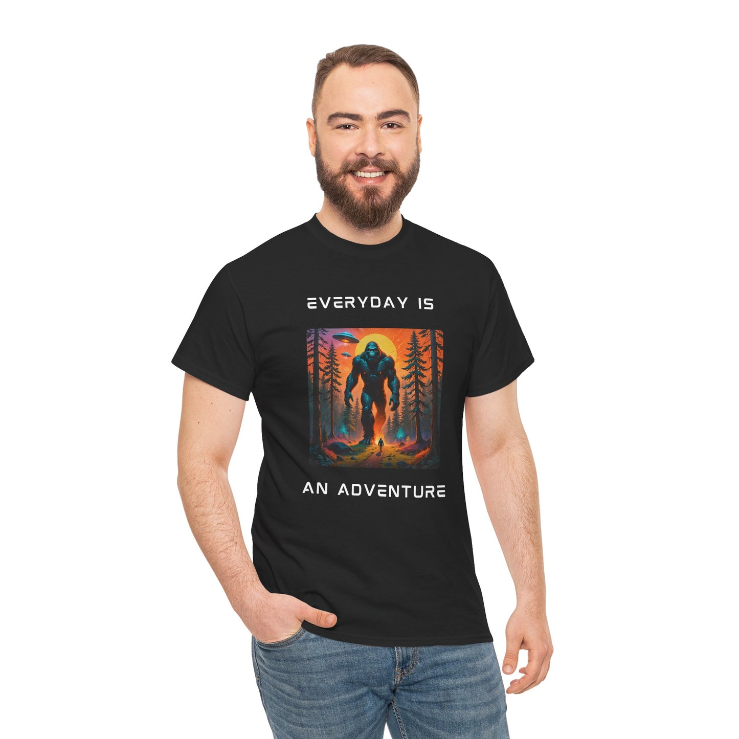 Unisex Heavy Cotton Tee - everyday is an adventure - oil painting