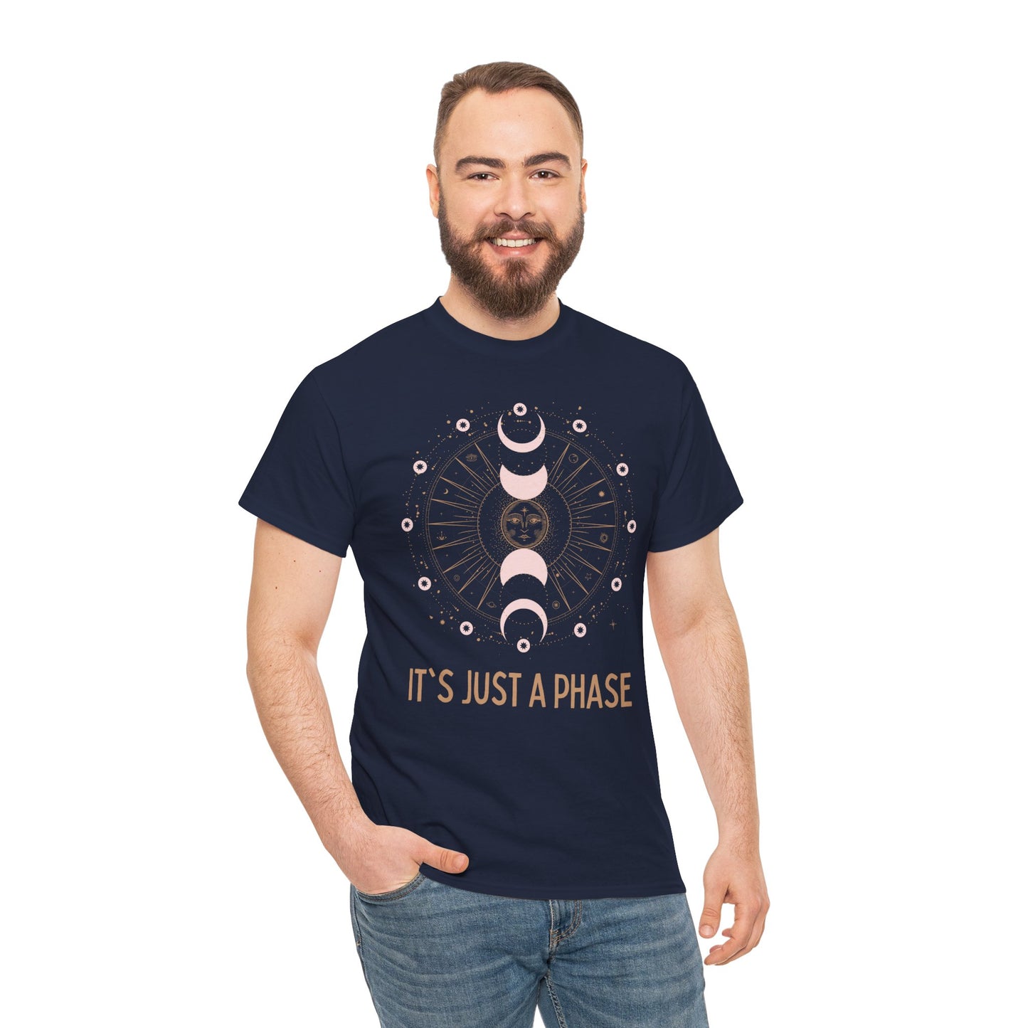 Unisex Heavy Cotton Tee - It's Just a Phase 9