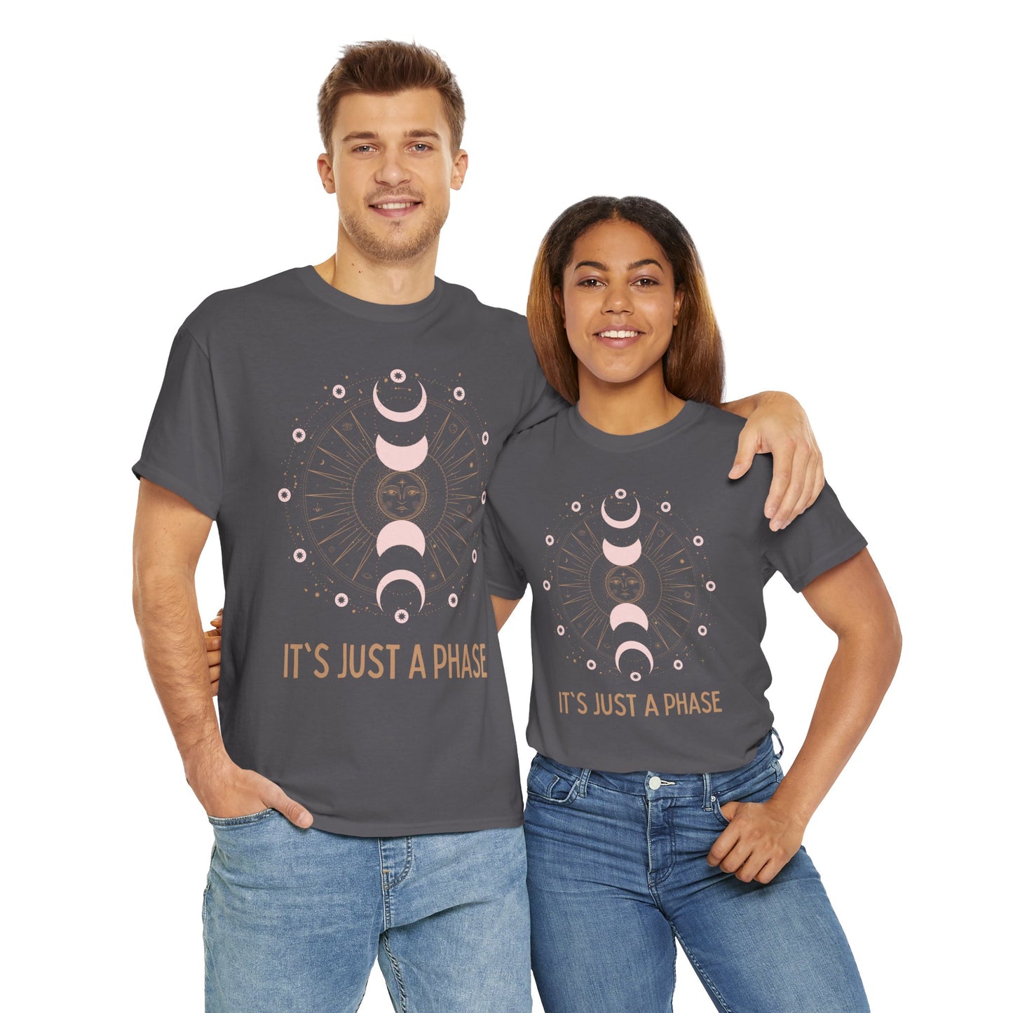 Unisex Heavy Cotton Tee - It's Just a Phase 9