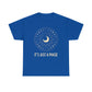 It's Just a Phase - Large Geometric Decorative Moon Phase Illustration - Unisex Heavy Cotton Tee