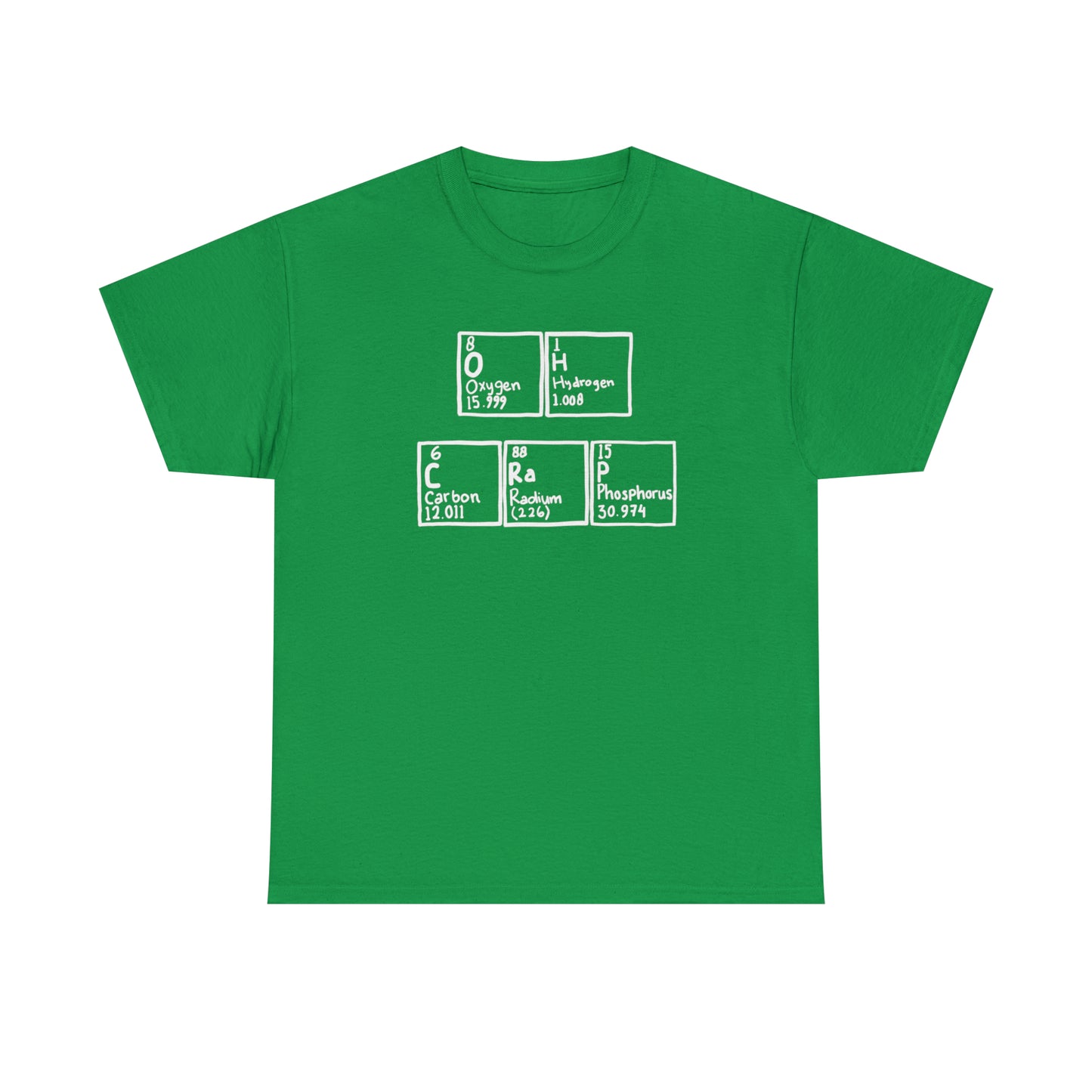 Oh Crap - Periodic Table of Emelemts - Unisex Heavy Cotton Tee