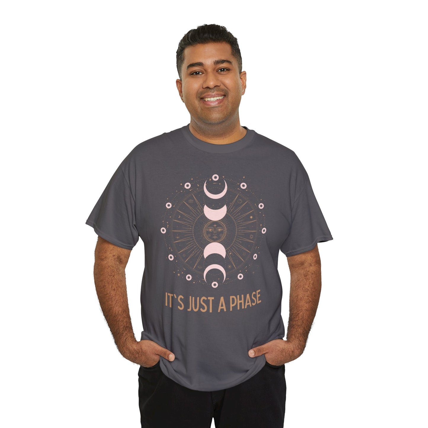 Unisex Heavy Cotton Tee - It's Just a Phase 9