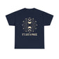 It's Just a Phase  - Vintage Style Engraved Moon and Sun Sketch -  Unisex Heavy Cotton Tee