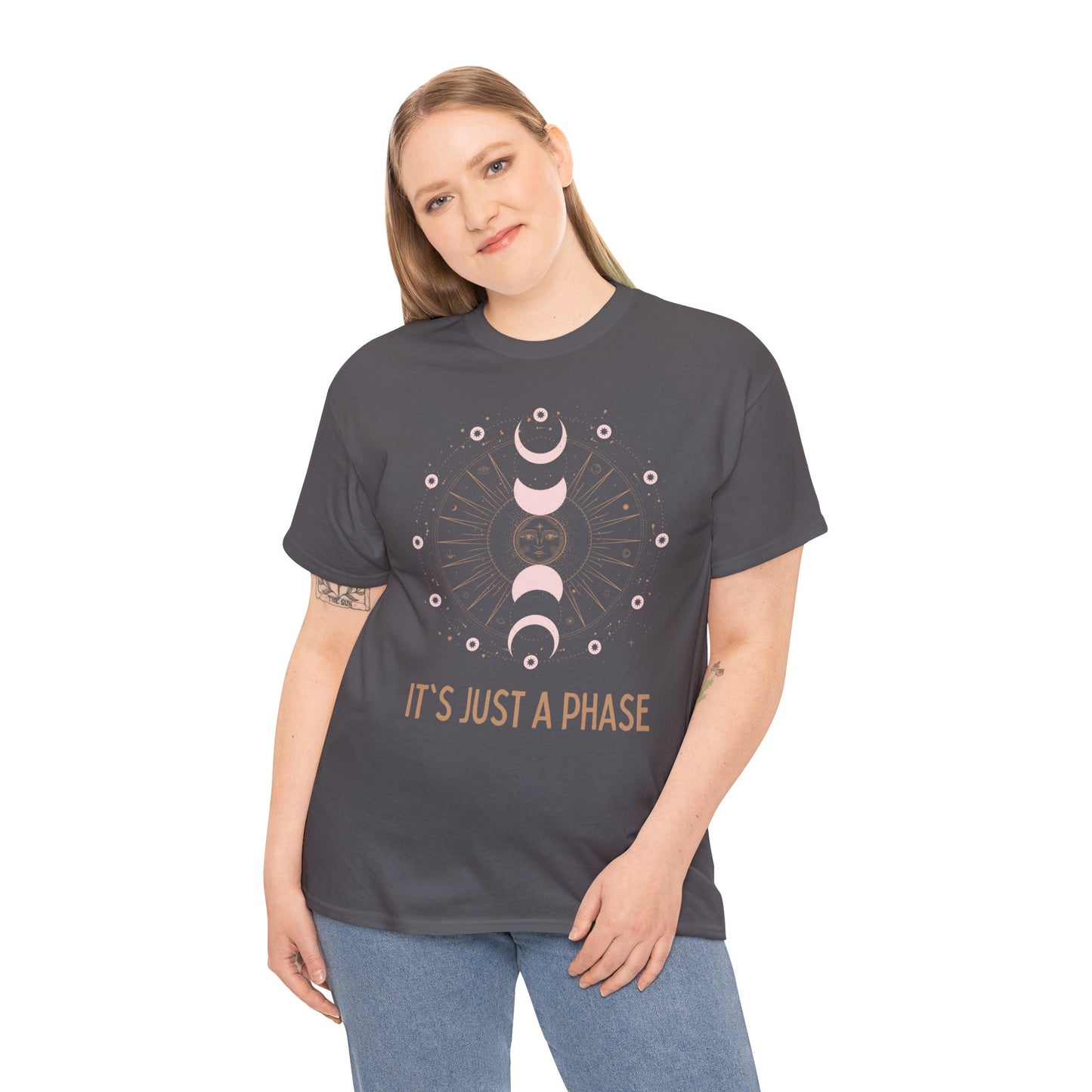 Unisex Heavy Cotton Tee - It's Just a Phase 9