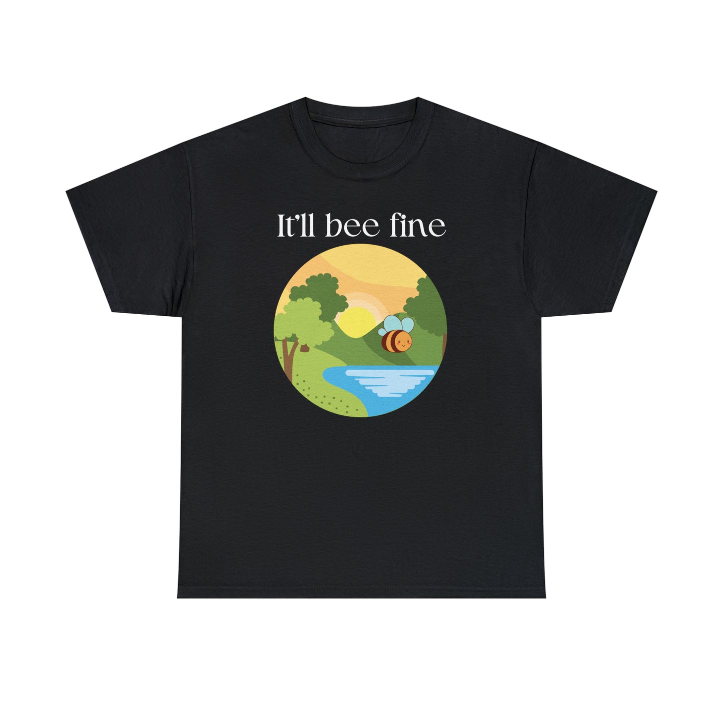 Animal Pun Tees | It'll Bee Fine - Unisex Heavy Cotton Tee