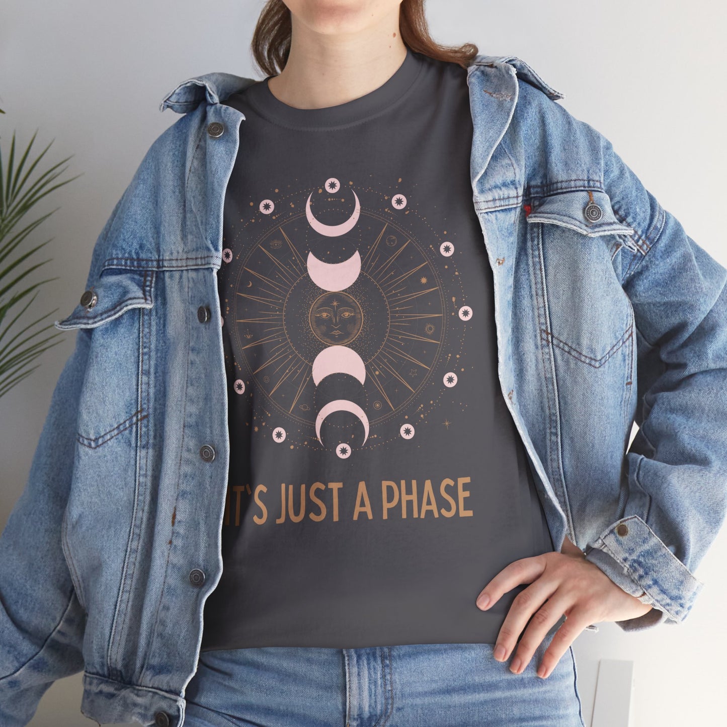 Unisex Heavy Cotton Tee - It's Just a Phase 9