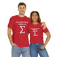 Not all Math puns are terrible, just sum - Unisex Heavy Cotton Tee