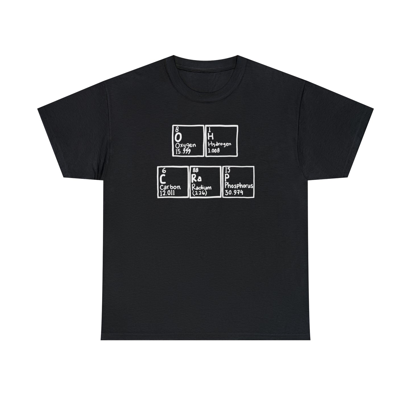 Oh Crap - Periodic Table of Emelemts - Unisex Heavy Cotton Tee