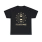 It's Just a Phase  - Vintage Style Engraved Moon and Sun Sketch -  Unisex Heavy Cotton Tee