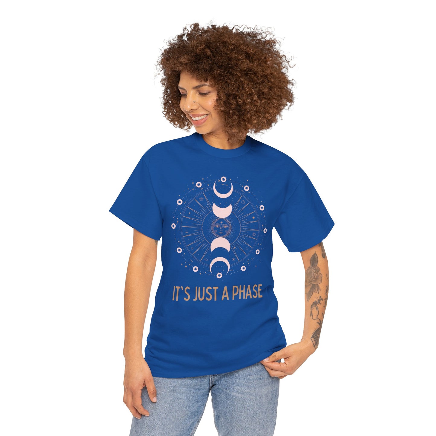 Unisex Heavy Cotton Tee - It's Just a Phase 9