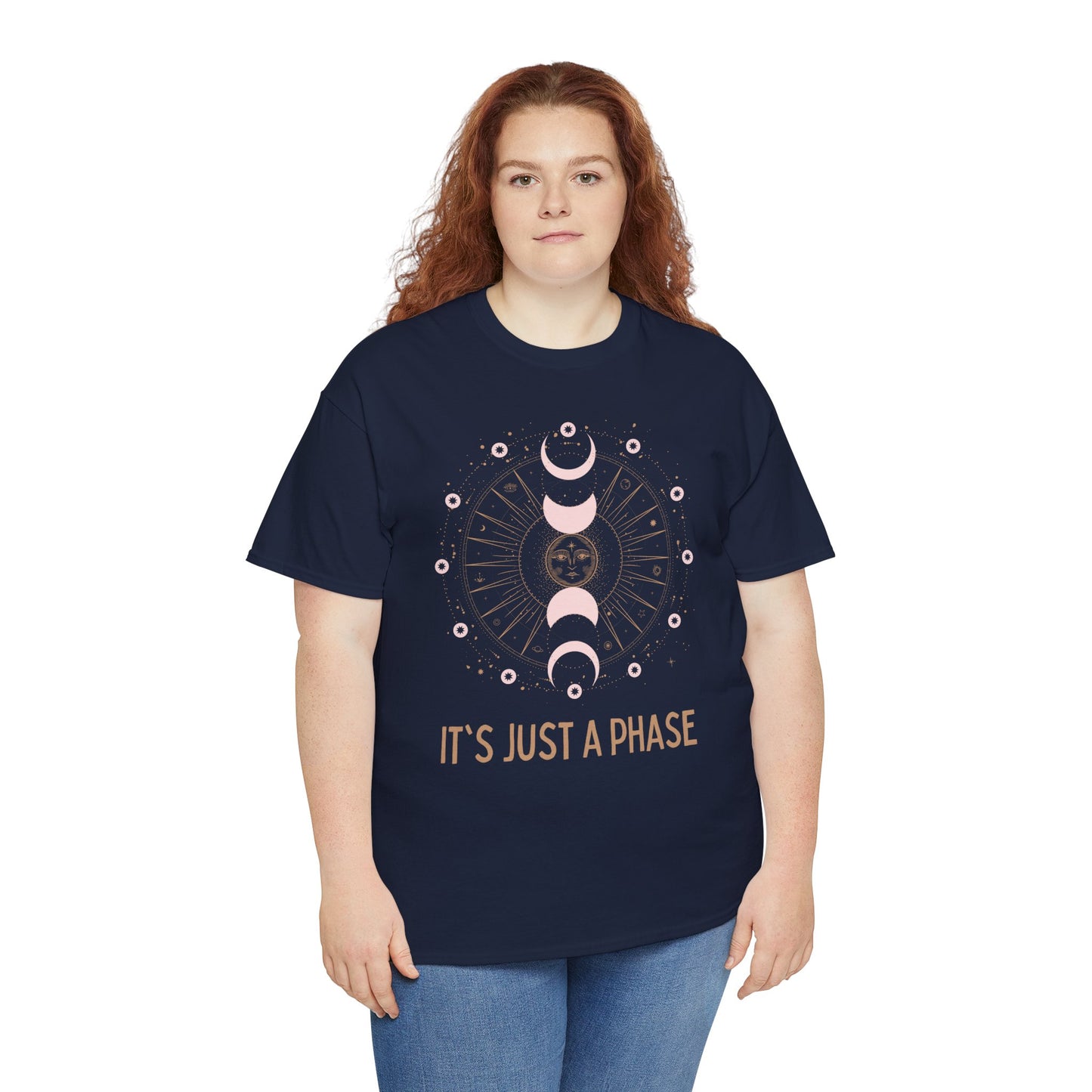 Unisex Heavy Cotton Tee - It's Just a Phase 9