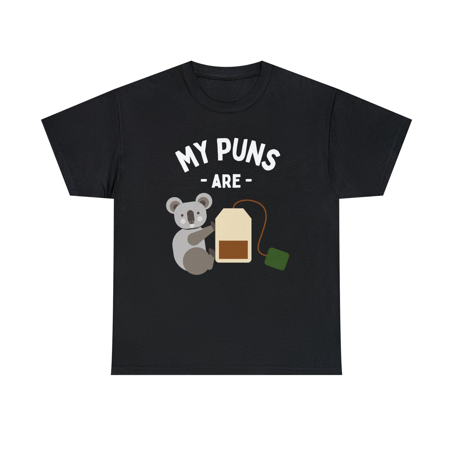 Pun Designs | My Puns are Koala Tea (quality) Unisex Heavy Cotton Tee