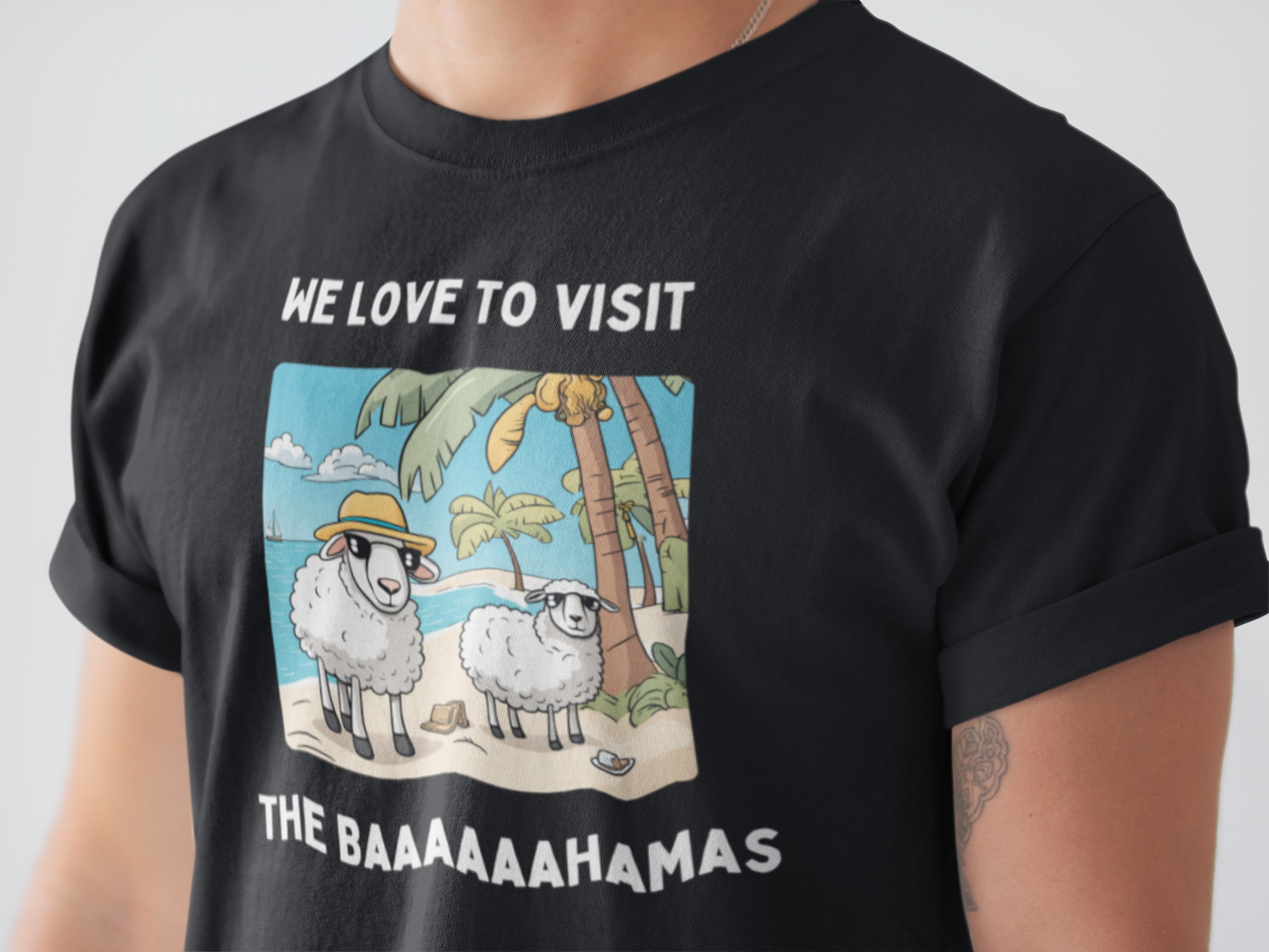 We Love to Visit the Baahamas - Unisex Heavy Cotton Tee