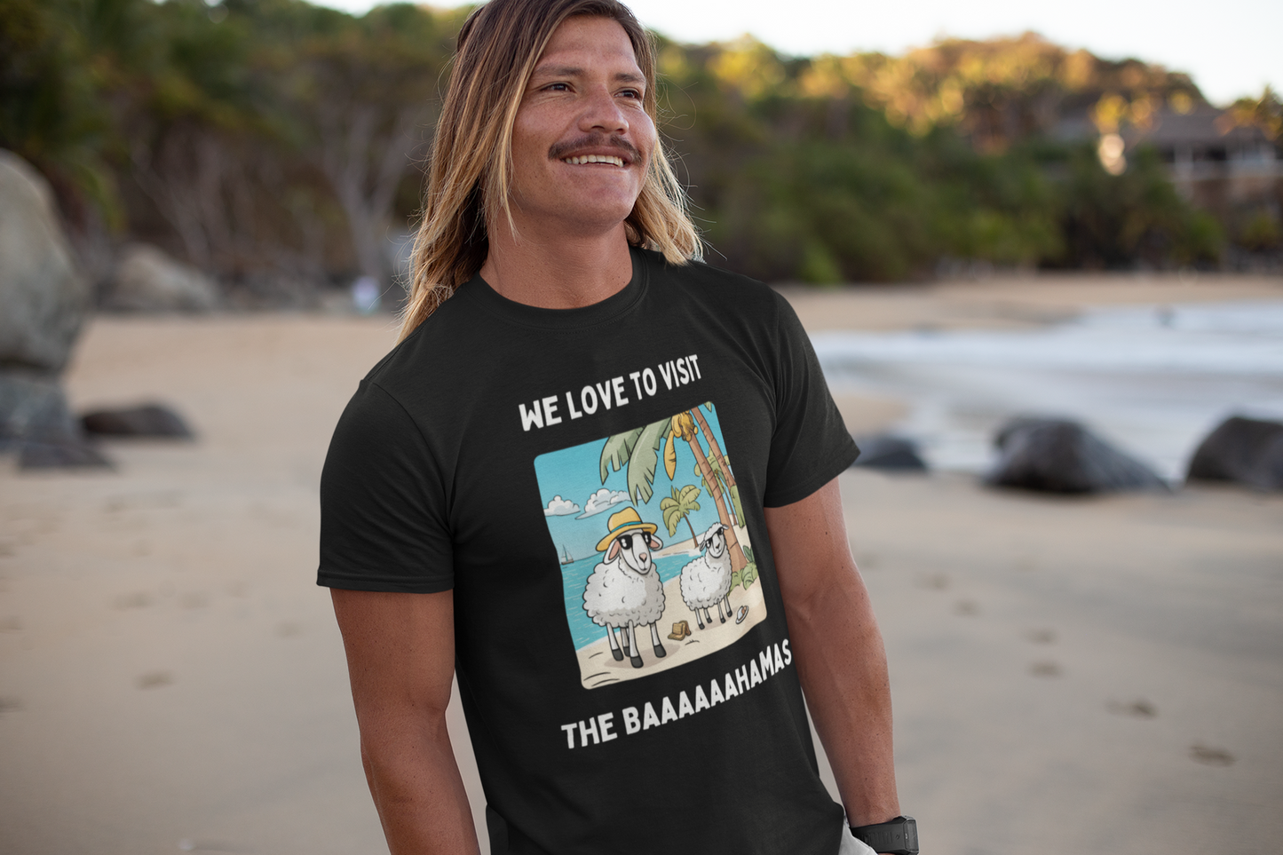 We Love to Visit the Baahamas - Unisex Heavy Cotton Tee