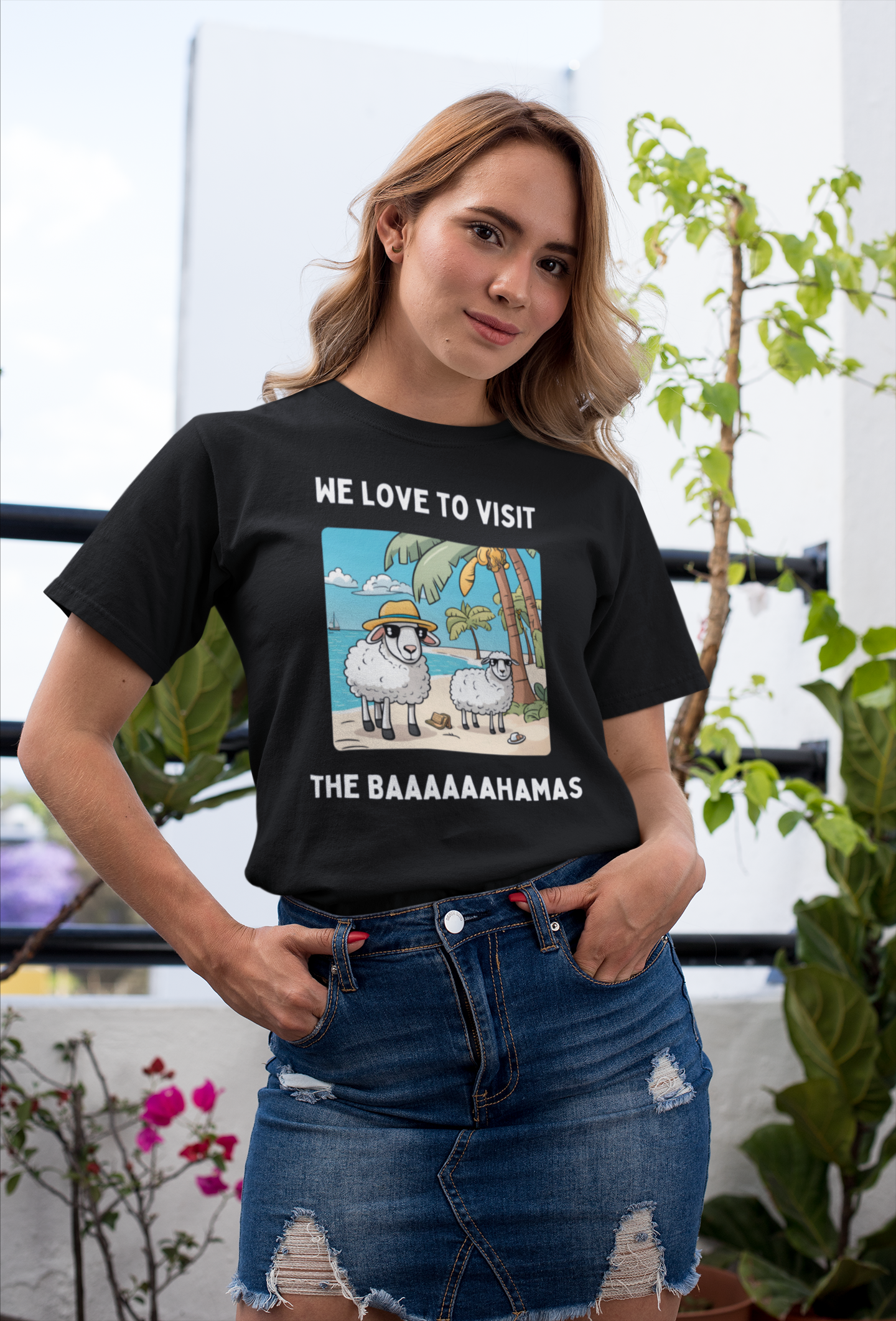 We Love to Visit the Baahamas - Unisex Heavy Cotton Tee